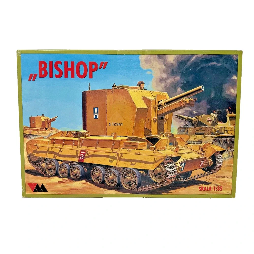 Maquette Bishop 1/35 British WWII SP Gun Plastic Model Kit Vintage 1996 New